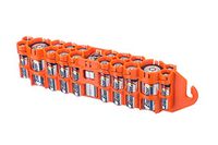 Storacell by Powerpax PBC Original Multi-Pack Battery Caddy, Orange