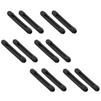 Kalevel 6 Pairs Eyeglass Ear Cushions Temple Tips Silicone Eyeglass Pads Anti Slip Glasses Ear Hook Comfort Sport Ear Grips for Reading Glasses, Sunglasses (Black)