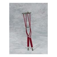 Red Underarm Crutches youth size 1 Pair
