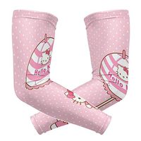 Hello Kitty with Umbrella Arm Sleeve - UV Protection Cooling Compression Sun Sleeves for Men & Women for Running, Cycling,Baseball, Basketball, Golf