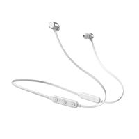 RICH-Po BT 5.0 Wireless Magnetic in-Ear Sports Earbuds, Intelligent Voice Control + Magnetic Stereo Bass Headset with Mic for Cellphone Tablet Laptop (White)