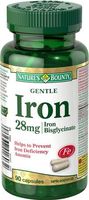 Nature's Bounty Gentle Iron 28mg, 90 capsules
