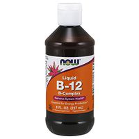 NOW Supplements, Vitamin B-12 Complex Liquid, Energy Production*, Nervous System Health*, 8-Ounce