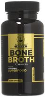 Bone Broth Protein Powder Superfood Capsules - Organic Dehydrated Grassfed Beef + Chicken Powder Blend Pills - Non-GMO - Collagen + Bone Broth Protein (120 Capsules Total)