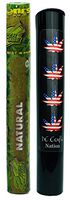 Herb Airtight Tube Pocket Protector with Cyclones Natural Hemp Cones 1 Count DC Crafts Nation- Flag Leaf