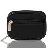 Pill Box Vitamin and Supplement Holder, 7-Day Organizer Neoprene Medicine Case (Black)