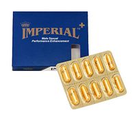 Imperial + Plus Male Sexual Performance Enhancement 100% Authentic 10 Pills Most Effective Natural Amplifier for Strength and Endurance Made in USA (Pack of 1)