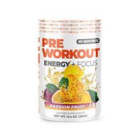 About Time AUX Preworkout Passion Fruit, 30 Servings - Performance Blend, Energize and Restore Formula, 0 Sugars, 0 Calories, 0 Fat