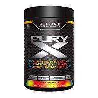 Core Nutritionals Fury X Pre Workout Powder Comprehensive Formula Fully Dosed (Star Candy)