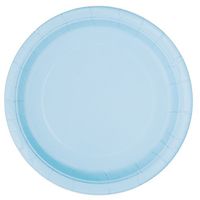 Unique Industries, Paper Plates, 16 Pieces - Light Blue