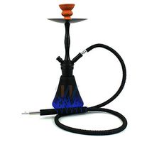 20 Inch Modern Glass Hookah Shisha Pipe Set, Handcrafted Glass Base And High Grade Stem with Diffuser Technology Hookah Kit with Hookah Accessories,A