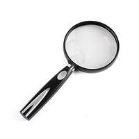 6 Times The Hand-held Magnifying Glass Reading Old Children Reading Children Reading 75MM Mirror Suitable for Elderly Children to Read