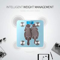 Cute Cartoon Otter Couple Hold Hands Scale for Body Weight Body Weight Scales Digital Weighing Machine Tracks 8 Key Compositions Analyzer Sync with Fitness Apps 400 Lbs