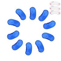 Coobbar 10PCS Travel Rest Eye Sleeping Mask Satin Blindfold Soft Eye Shade Nap Cover Soft Eye Mask Shade Cover (Blue)