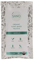 SANO Organic Plant Based Protein Powder, Vanilla, 14 Single Servings, Certified Organic, Vegan, Gluten Free, Non GMO, Non Dairy, Free of Sugar, Soy, Whey, and Artificial Ingredients