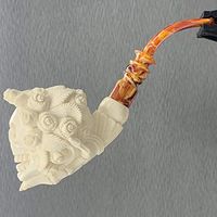 Mischievous Demon Elf 3/4 Bend Meerschaum Pipe M99041