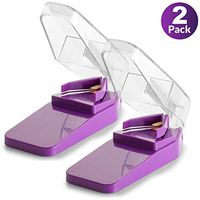 Pill Splitters and Pill Cutters - (Pack of 2) with V- Grip for Big and Small Medications - Easily Cut Pills, Splitter | Cutter and Crusher with Pill Holder Case