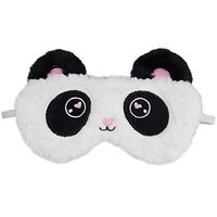 HXINFU Fluffy Panda Sleep Mask for Kids Panda Eye Mask for Sleeping Mask Girls