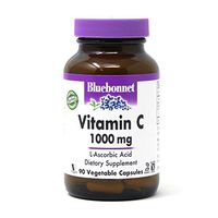 Bluebonnet Nutrition Vitamin C 1000 Mg Vegetable Capsules, Ascorbic Acid, for Immune Health & Skin Health, Vegan, Vegetarian, Non GMO, Gluten Free, Soy Free, Milk Free, Kosher, 90 Vegetable Capsules
