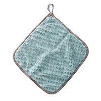 Zippem Home Kitchen Double Side Coral Fleece Dish Washing Cleaning Cloth Towel Rag Wipe Sponges