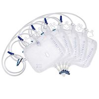 Careshine 2000ml Urine Replacement Collector Urinary Drainage Bag with Anti-Reflux Chamber (5 Pack)