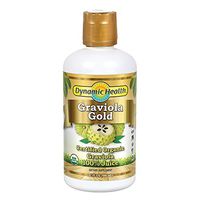 Dynamic Health Graviola Gold | USDA Certified Organic Graviola 100% Juice | Vegetarian, Gluten-Free, BPA-Free, Dietary Supplement | 32oz