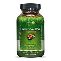 Irwin Naturals Power to Sleep PM 6mg Melatonin - Relaxing Blend of GABA, Ashwagandha, Valerian, L-Theanine & More - Calm Mind & Body - 60 Liquid Softgels
