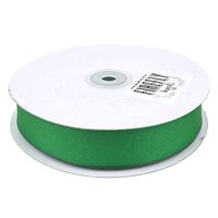Christmas Gift Wrapping Ribbon (Solid Grosgrain, 7/8-inch x 50-Yard, Emerald Green)