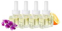 (4 Pack) Sweet Pea & Citrus Plug in Refills - Fits Air Wick® Scented Oil Warmers