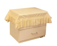 PANDA SUPERSTORE Multifunctional Cover Towel/Bedside Table Covering£¨Cream-Colored£