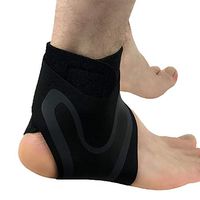 K-mover 2pcs Ankle Brace Straps & Ankle Compression Sleeves - Best for Sports Protection, Injury Recovery, Reduce Swelling, Ankle Strain & Sprains Fatigue (1 Pair) (Large)