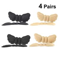 Healifty High Heel Grips Liner Insert Pads Heel Cushion Anti Slip Heel Insoles Back Liner for Shoes Too Big Preventing Heel Slipping 4 Pairs