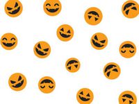 Jack O' Lantern Halloween 40"x100' Roll Cellophane Gifts Baskets Candy Treats