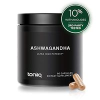 Ultra High Strength Ashwagandha Capsules - 10% Withanolides - 19,5000mg 15x Concentrated Extract - Wild Harvested in India - The Strongest Ashwagandha Anxiety Relief Support Available - 90 Caps