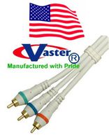 VasterCable (100 Ft) 3RCA Component Video Cable