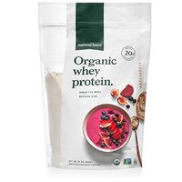 Natural Force Organic Whey Protein Powder – Grass Fed, Clean, Lab Tested *Pure Unflavored* 32 oz. Bulk A2 Protein Concentrate – Certified Keto, Paleo Friendly, Non-GMO and Humane