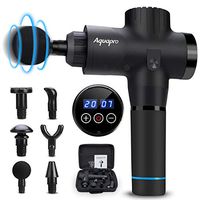 Muscle Massage Gun, 20 Speeds Deep Tissue Percussion Massager Gun for Deep Relaxation, Cordless Handheld Electric Body Massage Device for Neck and Back Foot Leg Muscle,Carry Case & 6 Heads Included