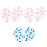 SUPVOX 3 Pairs Ball of Foot Cushions Metatarsal Pads Gel Forefoot Pad Pain Relief High Heels Anti Slip Cushion (Blue, Pink, Purple White Wave Point)