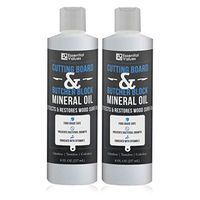 Essential Values (2 Pack) Cutting Board & Butcher Block Mineral Oil (8 fl oz) – Perfect for Protecting & Restoring Wood Surfaces, Compatible with All Wood Types & Food Grade Safe, Proudly Made in USA