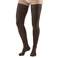 Ames Walker AW Style 263 Microfiber Opaque 20 30 CT Thigh Highs w/Band Black LG