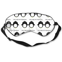NiYoung Super Smooth Soft You are My Penguin Eye Mask for Men Women and Kids, Blindfold Eyeshade with Elastic Band Sleeping Eye Mask Plane Eye Cover for Travel/Naps