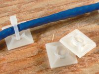 3/4 Inch Square Adhesive Tie Mount - 100 Pack