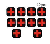 Zaptex Cross Tactical Patch PVC First Aid Medical Rescue Patch Chapter for Outdoor (10 pcs)