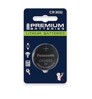 Premium Batteries Panasonic CR3032 Lithium 3V Coin Cell Batteries Child-Safe (6 Pack)