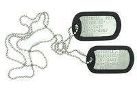 Top Gun Pete Mitchell"Maverick" Stainless Steel Military Dog Tag Set