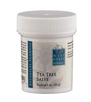 Wise Woman Herbals - Tea Tree Salve - 1 Oz - Natural Aid for Common Causes of Skin Irritation, Promotes Normal Healthy Skin, Helps Aid Dry Itchy Skin and Irritation on Toenails, Fingernails, and Body