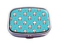 Luxcase Cute Panda Panna Custom Silver Pill Box Pocket Medical Tablet Holder Decoration Box Wallet