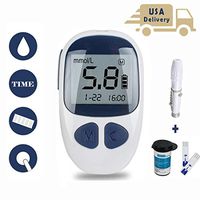 Diabetes Testing Kit Electronic, 50 Test Strips, 50 Lancets Glucose_Meter Digital Handheld Blood Monitor Diabetes Test Meter Monitor Kit (1 Device+50 Test Strips+50 Lancets)