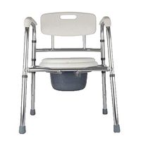 WDDMFR Commode Chair, Non-Slip Collapsible Thickening Stainless Steel Pipe Bathroom Old Man Pregnant Women Bath Chair