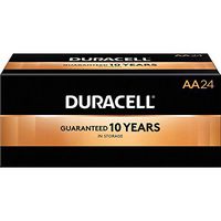 Procter & Gamble 01501 Duracell Coppertop AA Batteries 24/PK Black